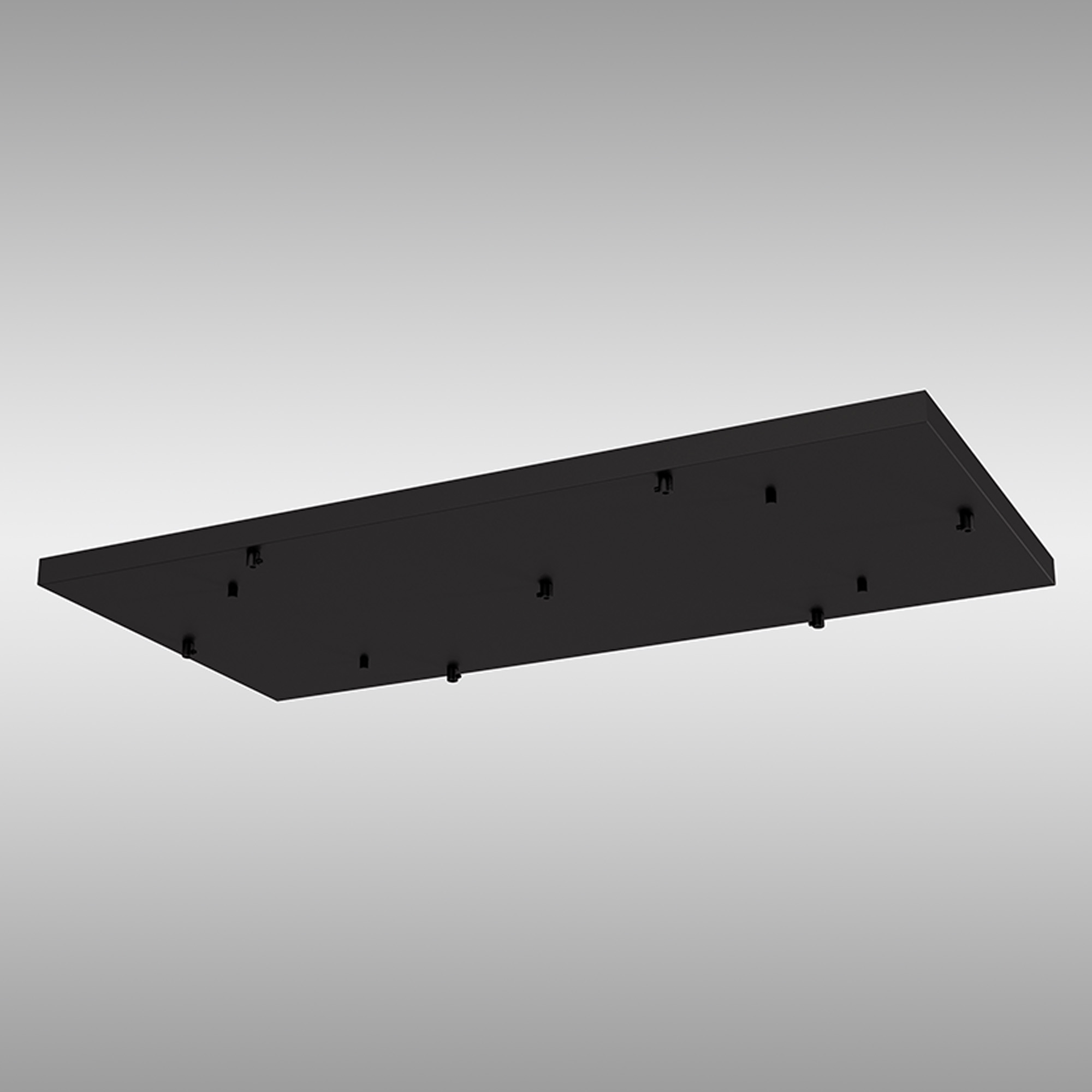 Elsa 7 Hole 940 x 460mm Rectangular Canopy Kit Black M8517  Mantra Elsa